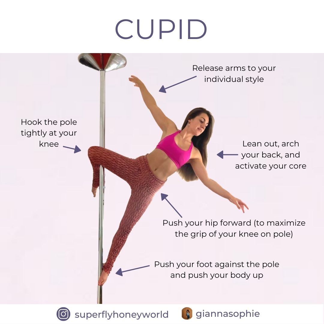 Inverted Ankle Grip Split - Pole Dance Move