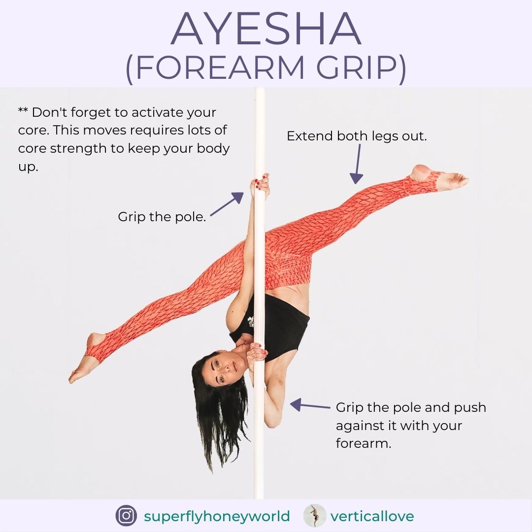 Ayesha - Forearm Grip - Pole Dance Move