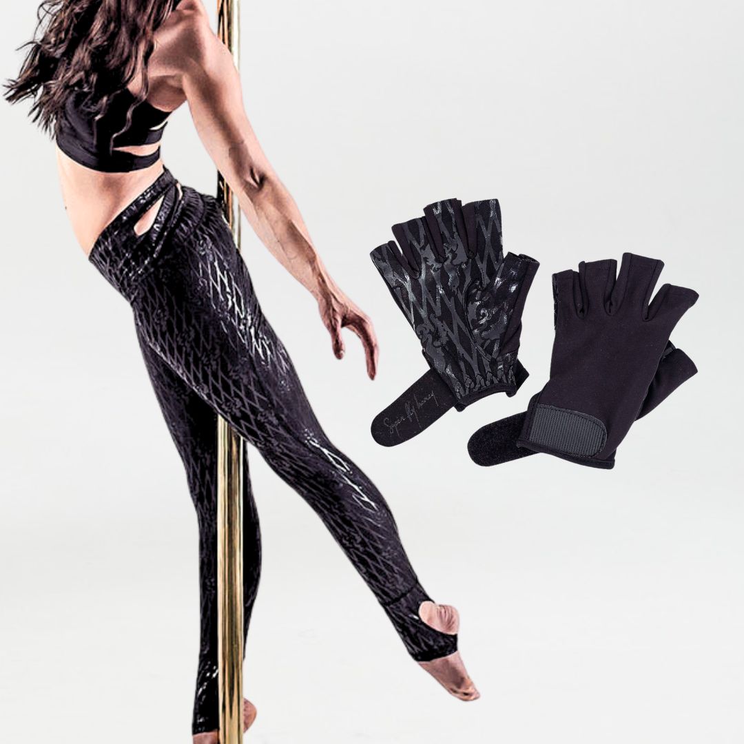 sticky pole wear bundle leggings and gloves