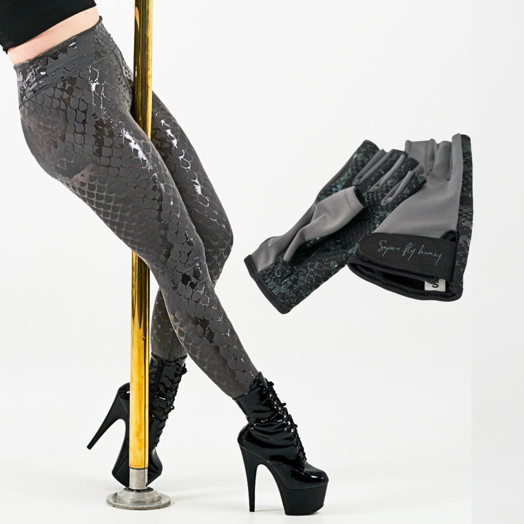 sticky pole wear bundle leggings and gloves