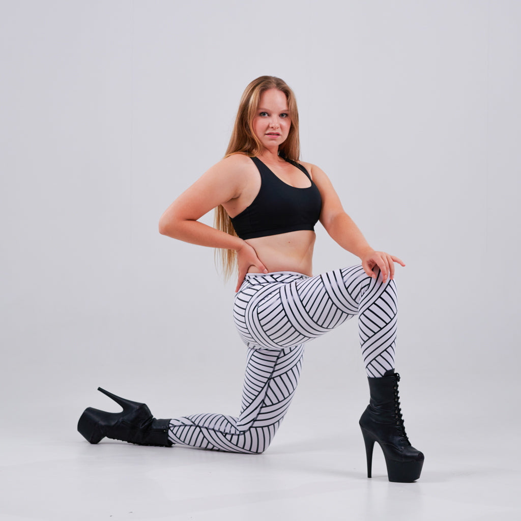 Vertical Stripe Joggers for Women - Sporty Chimp legging, workout gear &  more